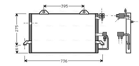 Obrázok Kondenzátor klimatizácie AVA QUALITY COOLING  AI5121