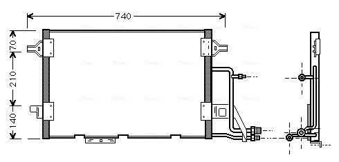 Obrázok Kondenzátor klimatizácie AVA QUALITY COOLING  AI5137