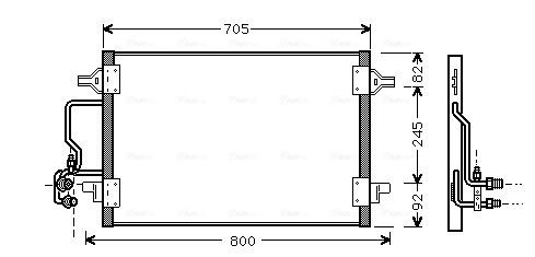 Obrázok Kondenzátor klimatizácie AVA QUALITY COOLING  AI5175