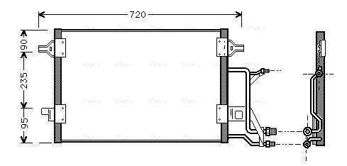 Obrázok Kondenzátor klimatizácie AVA QUALITY COOLING  AI5176
