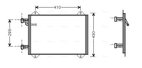 Obrázok Kondenzátor klimatizácie AVA QUALITY COOLING  AI5193