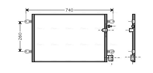 Obrázok Kondenzátor klimatizácie AVA QUALITY COOLING  AI5237