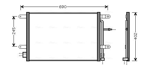 Obrázok Kondenzátor klimatizácie AVA QUALITY COOLING  AI5238