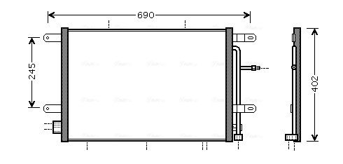 Obrázok Kondenzátor klimatizácie AVA QUALITY COOLING  AI5239
