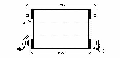 Obrázok Kondenzátor klimatizácie AVA QUALITY COOLING  AI5264