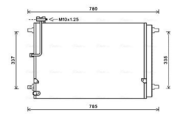 Obrázok Kondenzátor klimatizácie AVA QUALITY COOLING  AI5368D