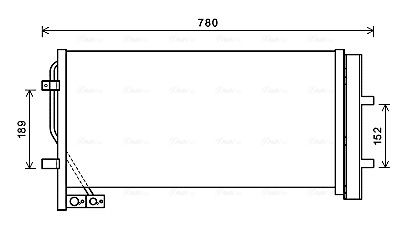 Obrázok Kondenzátor klimatizácie AVA QUALITY COOLING  AI5382D