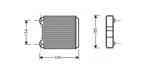 Obrázok Výmenník tepla vnútorného kúrenia AVA QUALITY COOLING  AI6183