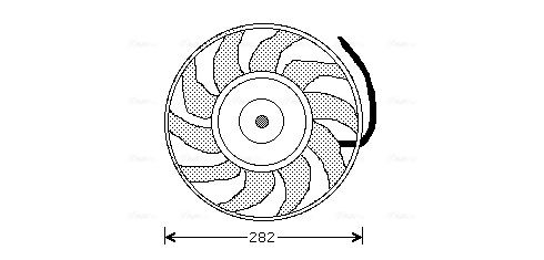 Obrázok Ventilátor chladenia motora AVA QUALITY COOLING  AI7502