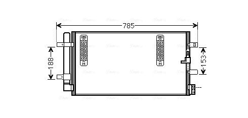 Obrázok Kondenzátor klimatizácie AVA QUALITY COOLING  AIA5297D