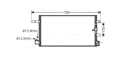 Obrázok Kondenzátor klimatizácie AVA QUALITY COOLING  AIA5360