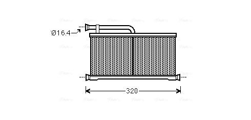 Obrázok Výmenník tepla vnútorného kúrenia AVA QUALITY COOLING  AIA6397