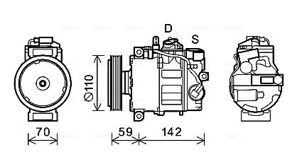 Obrázok Kompresor klimatizácie AVA QUALITY COOLING  AIK380
