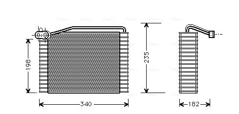 Obrázok Výparník klimatizácie AVA QUALITY COOLING  AIV142