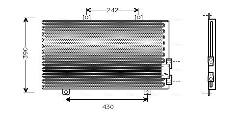 Obrázok Kondenzátor klimatizácie AVA QUALITY COOLING  AL5063