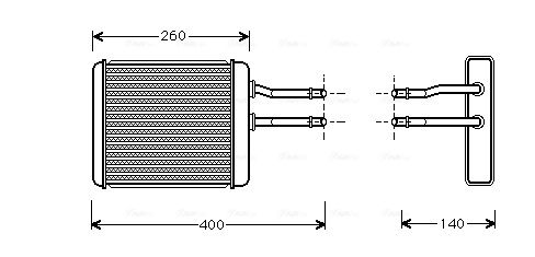 Obrázok Výmenník tepla vnútorného kúrenia AVA QUALITY COOLING  AL6072