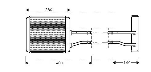 Obrázok Výmenník tepla vnútorného kúrenia AVA QUALITY COOLING  AL6073