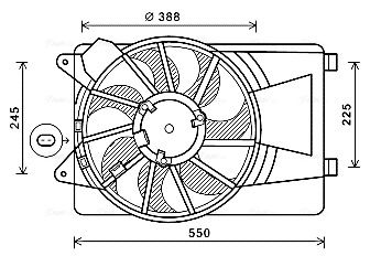Obrázok Ventilátor chladenia motora AVA QUALITY COOLING  AL7519
