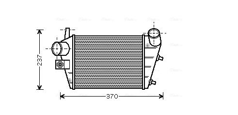 Obrázok Chladič plniaceho vzduchu AVA QUALITY COOLING  ALA4085