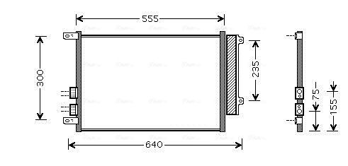Obrázok Kondenzátor klimatizácie AVA QUALITY COOLING  ALA5088D