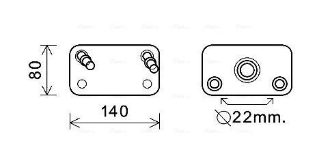 Obrázok Chladič oleja automatickej prevodovky AVA QUALITY COOLING  AU3205