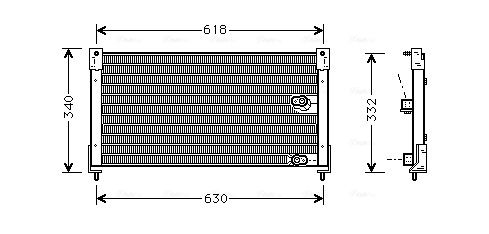 Obrázok Kondenzátor klimatizácie AVA QUALITY COOLING  AU5116