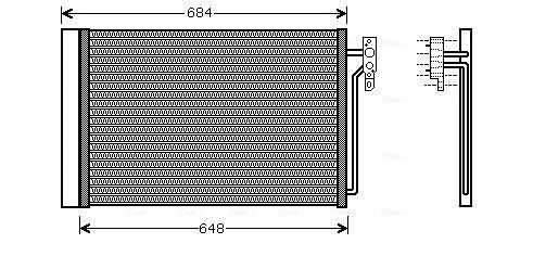 Obrázok Kondenzátor klimatizácie AVA QUALITY COOLING  AUA5182D