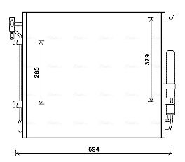 Obrázok Kondenzátor klimatizácie AVA QUALITY COOLING  AUA5209D