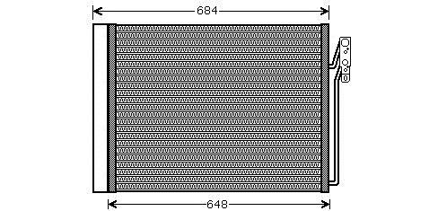 Obrázok Kondenzátor klimatizácie AVA QUALITY COOLING  AUA5211D