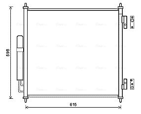 Obrázok Kondenzátor klimatizácie AVA QUALITY COOLING  AUA5218D