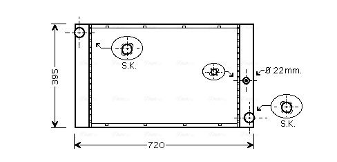 Obrázok Chladič motora AVA QUALITY COOLING  BW2277