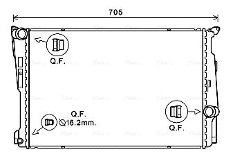 Obrázok Chladič motora AVA QUALITY COOLING  BW2546