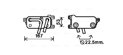 Obrázok Chladič oleja automatickej prevodovky AVA QUALITY COOLING  BW3401