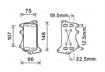 Obrázok Chladič oleja automatickej prevodovky AVA QUALITY COOLING  BW3556