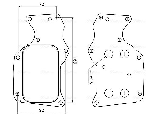 Obrázok Chladič plniaceho vzduchu AVA QUALITY COOLING  BW4494