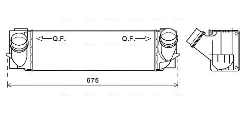 Obrázok Chladič plniaceho vzduchu AVA QUALITY COOLING  BW4457