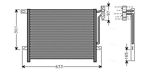 Obrázok Kondenzátor klimatizácie AVA QUALITY COOLING  BW5203