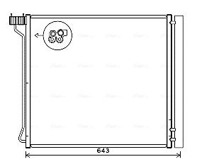 Obrázok Kondenzátor klimatizácie AVA QUALITY COOLING  BW5474D