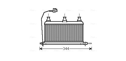 Obrázok Výmenník tepla vnútorného kúrenia AVA QUALITY COOLING  BW6352