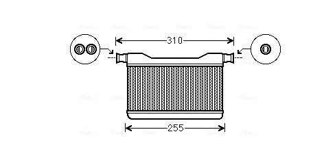 Obrázok Výmenník tepla vnútorného kúrenia AVA QUALITY COOLING  BW6382
