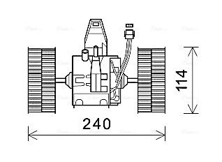 Obrázok Vnútorný ventilátor AVA QUALITY COOLING  BW8491