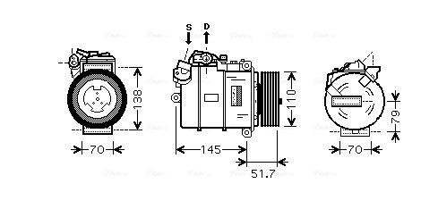 Obrázok Kompresor klimatizácie AVA QUALITY COOLING  BWAK329