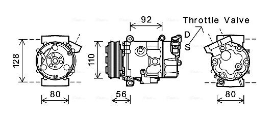 Obrázok Kompresor klimatizácie AVA QUALITY COOLING  BWK416