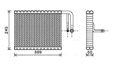 Obrázok Výparník klimatizácie AVA QUALITY COOLING  BWV402