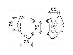 Obrázok Chladič motorového oleja AVA QUALITY COOLING  CN3309