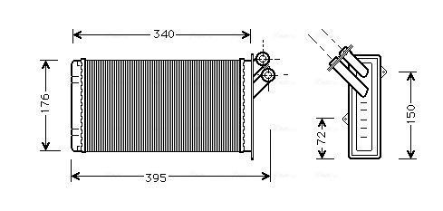 Obrázok Výmenník tepla vnútorného kúrenia AVA QUALITY COOLING  CN6129