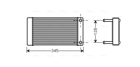 Obrázok Výmenník tepla vnútorného kúrenia AVA QUALITY COOLING  CN6265