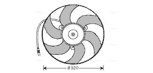 Obrázok Ventilátor chladenia motora AVA QUALITY COOLING  CN7519