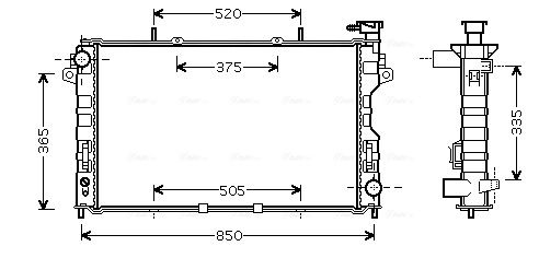 Obrázok Chladič motora AVA QUALITY COOLING  CR2077