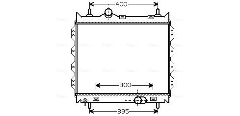 Obrázok Chladič motora AVA QUALITY COOLING  CR2083